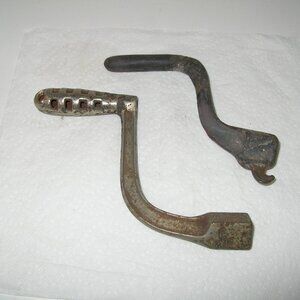 2 -  OLD Vintage Antique Range Stove Iron Stove Grate Shaker Handles 8 & 9" Long